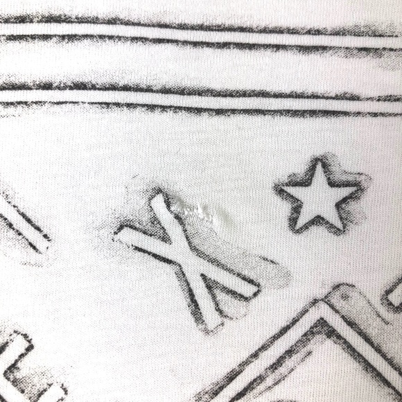 Express Color Block Airbrush Badge Graphic Tee - Picture 7 of 13